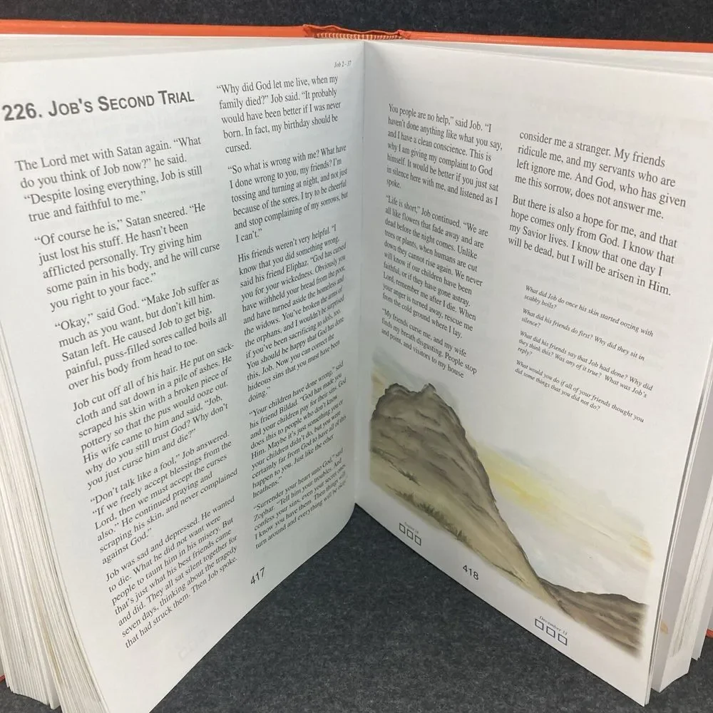 The Children's‎ Bible Day By Day 365 Bible Stories Illustrated Hard Cover 2005